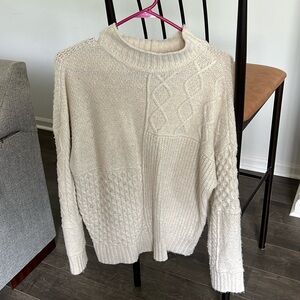 White Oversized American Eagle Sweater